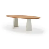 Musterring JustB! Gartentisch 200x110cm Aluminium/Teak Natur