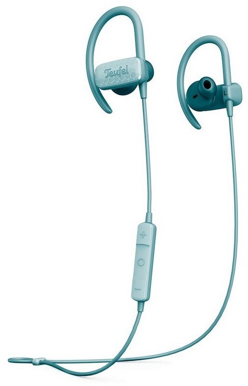Teufel AIRY SPORTS Bluetooth-Kopfhörer (Wasserdicht nach IPX7, Freisprecheinrichtung mit Qualcomm, ShareMe-Funktion: zwei Kopfhörer kabellos mit einem Smartphone verbinden) blau Lautsprecher Teufel
