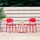 Homestyle4u Gartenstuhl Rot, Kunststoff, 41x80x51 cm, Gartenmöbel, Gartenstühle, Gartenstühle