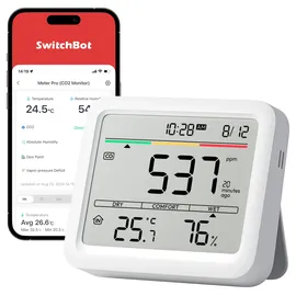 SwitchBot CO2-Melder Weiß