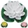 Cepewa LED Seerose 3er Set Kunststoff Ø17x6cm Akku Solar gelb/weiß/rosa