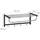 Relaxdays Wandgarderobe mit Ablage Schwarz