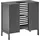 Beliani Waschbeckenunterschrank 60 x 30 cm Schwarz