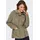 Only Parka "ONLNEWSTARLINE SPRING JACKET CC OTW", Damen, Gr. XS, stone gray, Web, Obermaterial: 92% Polyester, 8% Nylon, unifarben, hüftlang, Jacken Parka, mit durchgehendem und verdecktem Reißverschluss