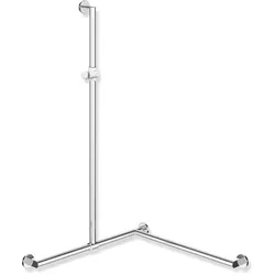 HEWI System 900 Duschhandlauf mit verschiebbarer Brausehalterstange 900.35.30640 92, Accessoires, chrom/signalweiß
