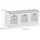 Relaxdays Sitzbank 105 x 44 x 35 cm weiß / weiß gepolstert