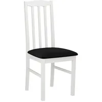 Mirjan24 Stuhl, Weiß, Schwarz, Holz, Buche, 1-Sitzer, 43x90x48 cm,