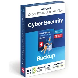Acronis Cyber Protect Home Office Advanced 2023 3 Geräte 1 Jahr ML Win Mac Android iOS