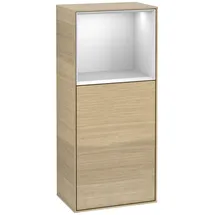 Villeroy & Boch Finion Seitenschrank G50, G500MTPC 41,8x93,6cm, links, Emotion, Regal oben White Matt, Oak Veneer