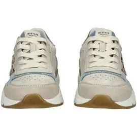 Mustang Sneaker Low Beige/Blau Damen 38