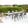 Merxx Amalfi Set 9-tlg. Ausziehtisch 300 x 110 cm grau