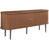 [en.casa] Sideboard Mapia 166 x 70 x 40 cm Walnussoptik / Braun