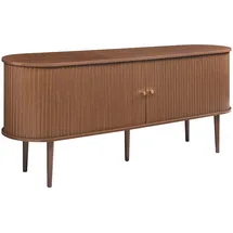 [en.casa] Sideboard Mapia 166 x 70 x 40 cm Walnussoptik / Braun