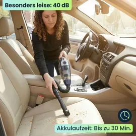 ideoon Akku-Handstaubsauger schwarz
