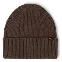 CAMEL ACTIVE Beanie aus Baumwoll-Kaschmir-Mix, Dunkelbraun, 1