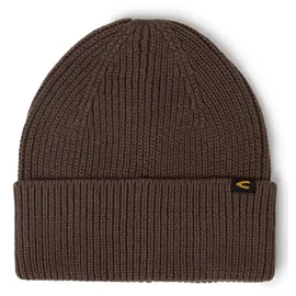 CAMEL ACTIVE Beanie aus Baumwoll-Kaschmir-Mix, Dunkelbraun, 1