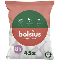 Bolsius Teelichte 45 St. weiß