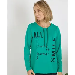 Grünes Sweatshirt aus Modalmix