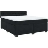 vidaXL Boxspringbett 180 x 200 cm Schwarz