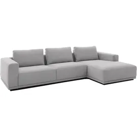 Musterring Ecksofa JustB! PM200, Holzrahmen in schwarz, wahlw. Sitzvorzug, Breite 316cm, Anreihsofa links & Longchair rechts, mit elektischem Sitzvorzug gelb