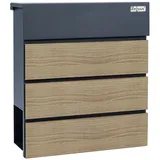 Zelsius Wood RAL7016 Anthrazit inkl. Zeitungsfach