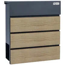 Zelsius Wood RAL7016 Anthrazit inkl. Zeitungsfach