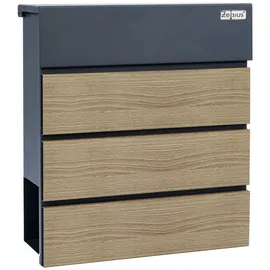 Zelsius Wood RAL7016 Anthrazit inkl. Zeitungsfach