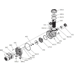 O-Ring für Leitschaufeleinsatz Speck Badu Alpha