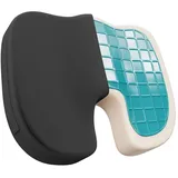 eloneo Steißbein- und Haltungskissen 45 x 35 cm Schwarz