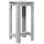 vidaXL Bartisch 51 x 50 x 103,5 cm Grau
