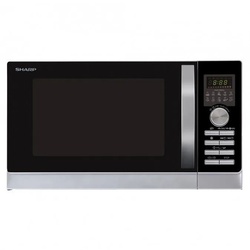 Sharp Mikrowelle R843INW Mikrowelle, Grill und Heißluft, 25.0 l silberfarben