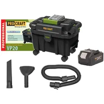 PROCRAFT VP20 Akku Industriesauger 20 V 10 l Brushless