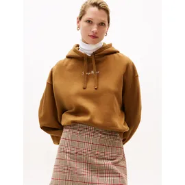Tommy Hilfiger Hoodie Classic Script Fleece Highland Khaki L