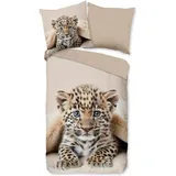 Traumschlaf Tigerbaby Tiere Braun 135 x 200 cm + 80 x 80 cm