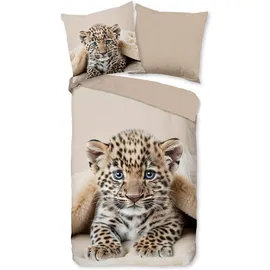 Traumschlaf Tigerbaby Tiere Braun 135 x 200 cm + 80 x 80 cm