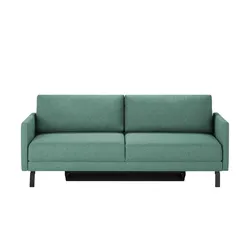 Schlafsofa  Lüneburg ¦ türkis/petrol ¦ Maße (cm): B: 220 H: 88 T: 104