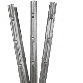 Trutzholm Z-profil Zaunpfosten 150 cm Feuerverzinkt 10x Zaunpfähle 1,5 mm Stärke gestan...