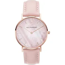 Paul Valentine Damen Armbanduhr ROSE GOLD PINK SEASHELL PINK 36 MM PV36613