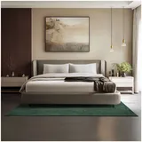 Tectake Kurzflorteppich Soft Zone Verschiedene Größen und Farben Flauschige Oberfläche 1630 G M2 Florgewicht 140 x 200 cm 140 x 200 x 1 50 cm Grün