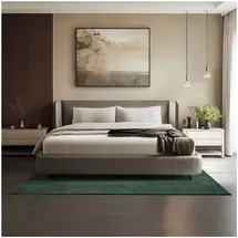 Tectake Kurzflorteppich Soft Zone Verschiedene Größen und Farben Flauschige Oberfläche 1630 G M2 Florgewicht 140 x 200 cm 140 x 200 x 1 50 cm Grün