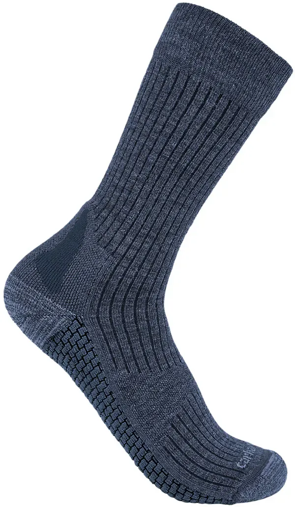 Carhartt Force Grid Synthetic-Merino, Socken - Dunkelblau - L