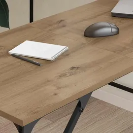 vidaXL Schreibtisch Artisan-Eiche 149 x 149 x 75 cm