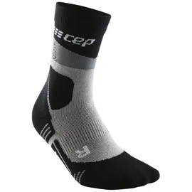 CEP Max Cushion Mid-Cut socks, Kompressionssocken Herren Grau Schwarz-42-45 (Herren)