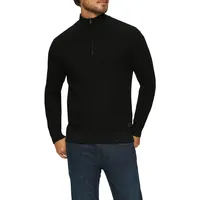 S.Oliver Troyer, mit Struktur-Muster, Gr. M, schwarz, Herren, Pullover