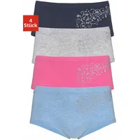 PETITE FLEUR KIDS Panty in blau-meliert, pink, marine, grau-meliert