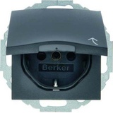 Berker Schuko-Steckd.anth/matt 47441606