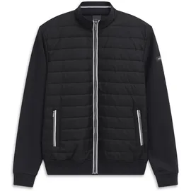 Bugatti Sweatjacke »Basic Essential« Modern Fit in Stepp-Optik schwarz