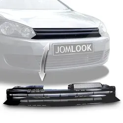 Jom Kühlergrill für VW Golf 6 schwarz ohne Emblem [Hersteller-Nr. 1L0853653JOE] für VW