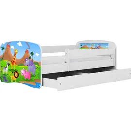 raumhirsch furniture Kinderbett Safari 80 x 180 cm Holzwerkstoff weiß