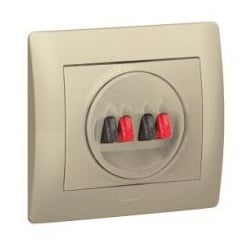 Abdeckung Hi-Fi Lautsprecher 2-fach Galea titanium